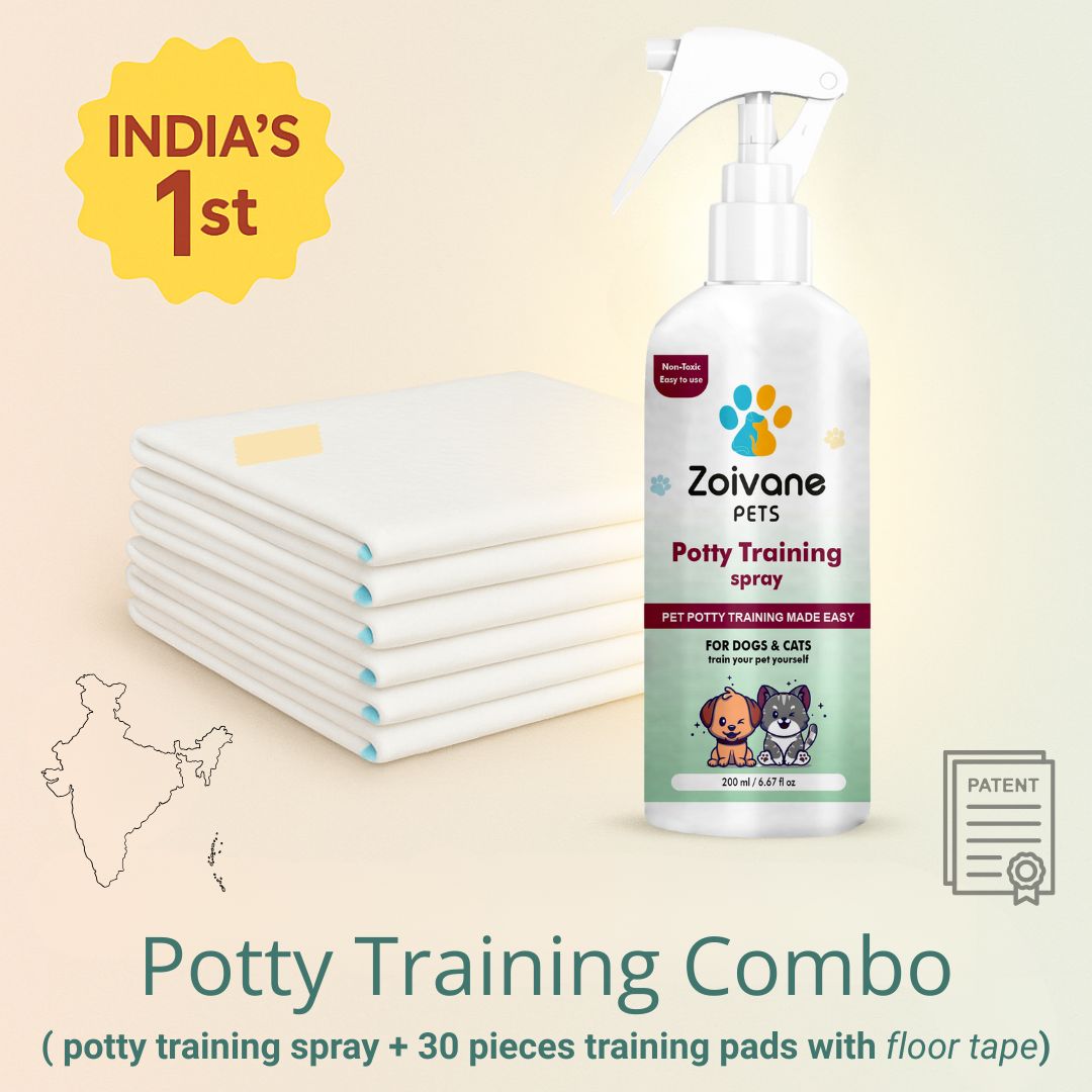 India’s 1st Potty Training Combo – Spray + Pads with Tape