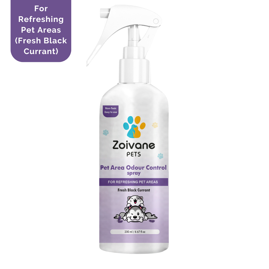 Zoivane Pet Odour Remover with Black Currant Fragrance - Effective, Non-Toxic, and Safe for All Surfaces - 200ml
