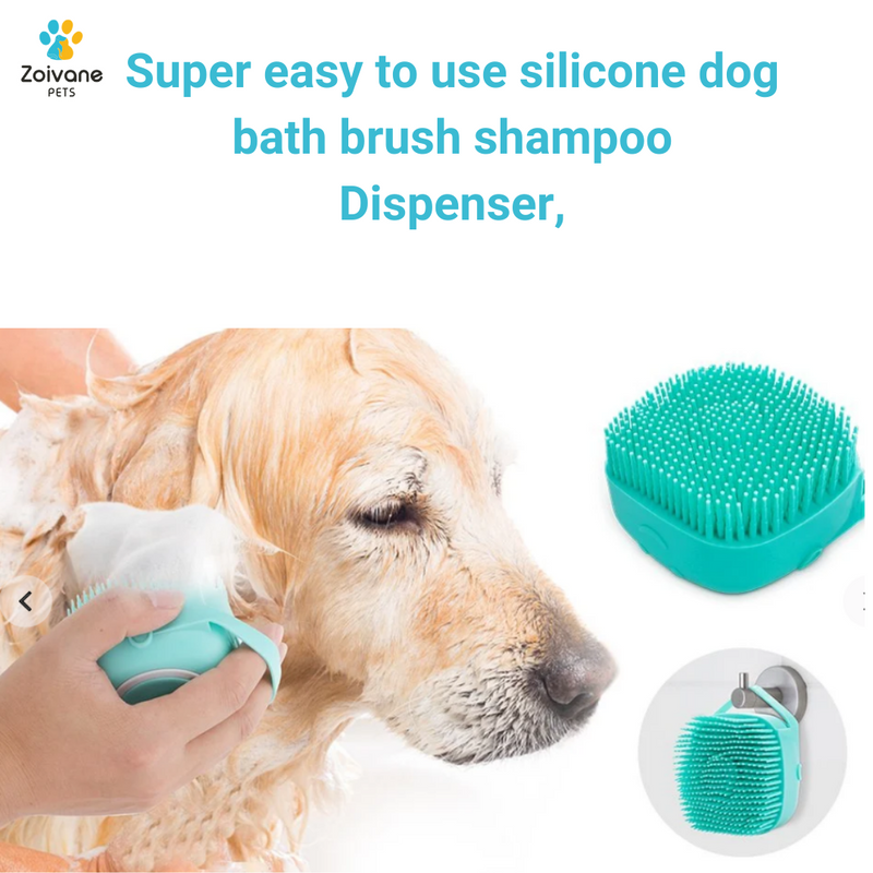 Pet Bath Brush for Grooming & Bathing