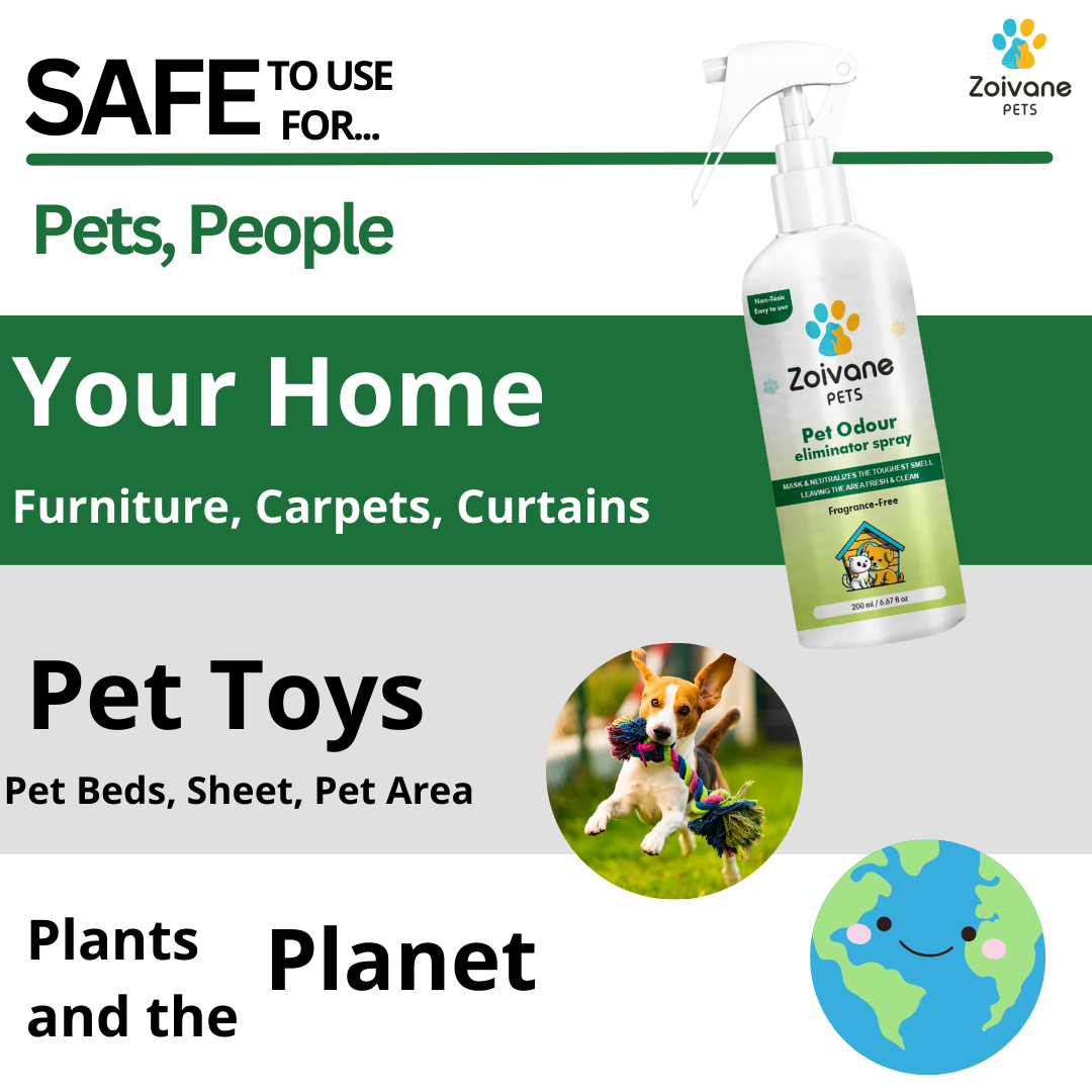 Pet Odor Eliminator Spray Fragrance-Free  - Effective, Non-Toxic, and Safe for All Surfaces - 1000ml