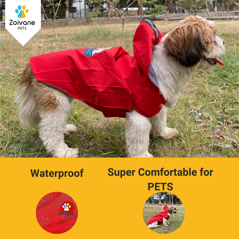 Dog Raincoat XS Dogs Just Wanna Have Fun Printed Dog Raincoat For P Zoivane Pets