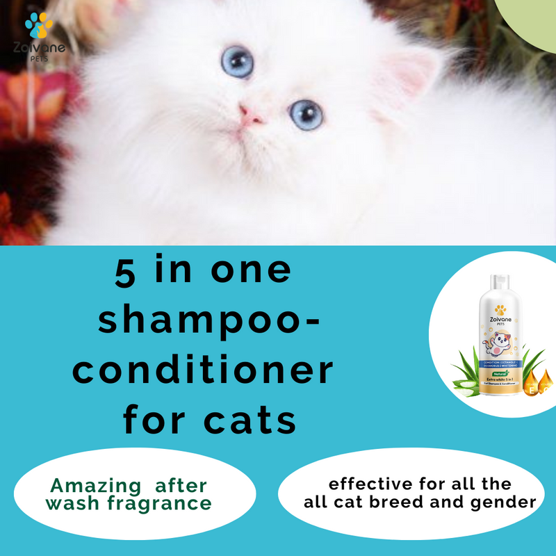 EXTRA WHITE 5 IN 1 CAT SHAMPOO AND CONDITIONER