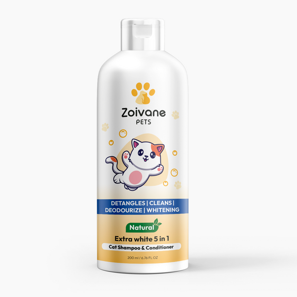 EXTRA WHITE 5 IN 1 CAT SHAMPOO AND CONDITIONER